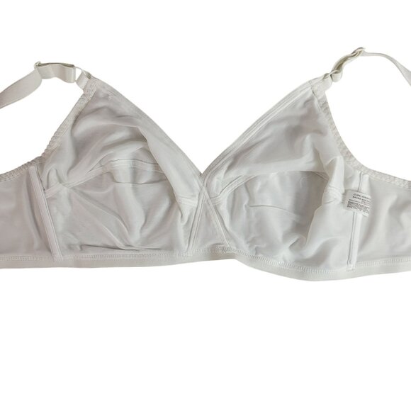 Dandy By Youthcraft Wireless Bra White 44C Adj Full Coverage Lined Unpadded VTG - Picture 6 of 9